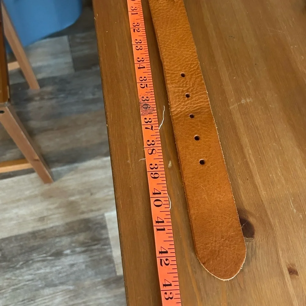 Fabio Corti Leather Belt Made in Italy Large Braided Studded